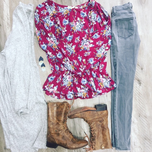 Kori America Peplum Blouse NWT - Picture 2 of 6